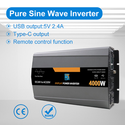 سعر جيد عاكس طاقة الموجة الصينية النقية 4000 واط DC 12V / 24V / 48V إلى AC 110V 240V الانترنت