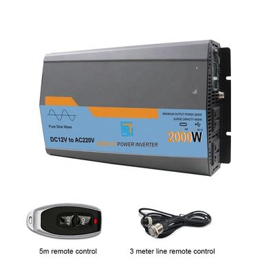 2kw 2000W شاحن موجة الصين النقي عاكس الجهد العالي قطع نطاق 14.8V / 31V