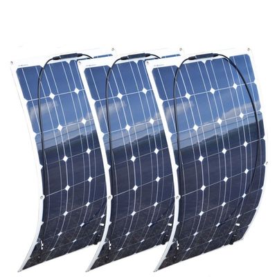 100 واط لوح شمسي أحادي البلورية ألواح Pv مرنة مقاومة الحرارة