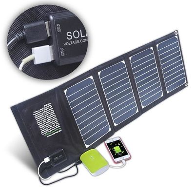 سعر جيد شاحن USB مزدوج 20W كيس للوحة الشمسية قابلة للطي قابلة للطي لوحات شمسية خفيفة الوزن الانترنت