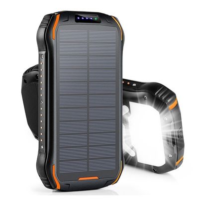 26800mAh بنك طاقة شمسية محمول مع وظيفة لاسلكية IPX7 مقاوم للماء