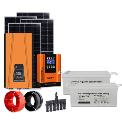 OEM ODM 3Kw نظام الطاقة الشمسية مجموعة مع تخزين البطارية وألواح السيليكون أحادية البلور