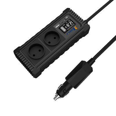12 فولت DC إلى AC 110 فولت 220 فولت عاكس الطاقة للسيارة مع USB ونوع C