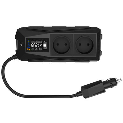 محولات 12 فولت إلى 110 فولت 220 فولت DC / AC محولات الطاقة للسيارة مع USB Type C