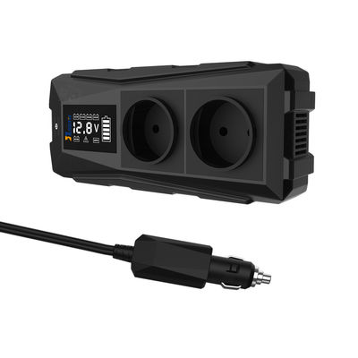 حجم مضغوط 300W 12V DC إلى عاكس محول طاقة السيارة مع موجة الصينية المعدلة USB وحماية من الحرارة الزائدة