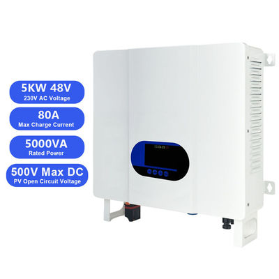 أقصى فولتاج Pv 450V 5Kva 48V MPPT مراقب الشحن الشمسي عاكس الهجينة -35C 45C لإدارة الطاقة الشمسية المثلى