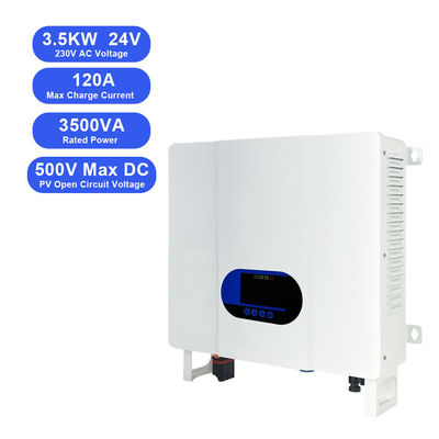 تحكم MPPT للطاقة الشمسية 3KW 24V إلى 110V 220V 230V محول هجين في واحد للبطاريات الحمضية الرصاصية