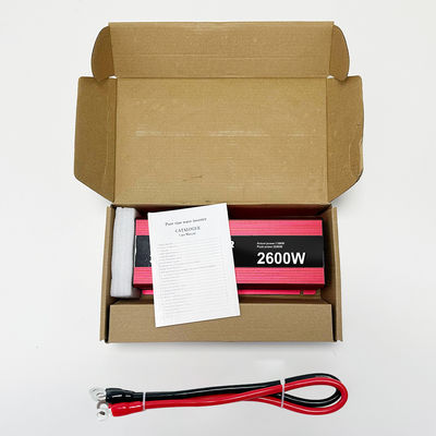 28.9CM*11.1CM*5.88CM 2600W الذروة 12V 24V 48V 60V DC إلى AC خارج الشبكة عاكس الطاقة ل SDK الشبكة أداء طويل الأمد