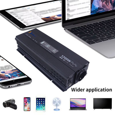 عاكس الموجات الجانبية 1200W للمنزل في الهواء الطلق ، 12 فولت 24 فولت DC 110 فولت 220 فولت AC