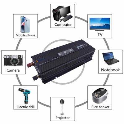 سعر جيد إعادة هندسة البرمجيات مدعومة 1200W عاكس موجات الصين النقي 12V / 24V / 48V للطاقة الشمسية / المنزل / السيارة الانترنت