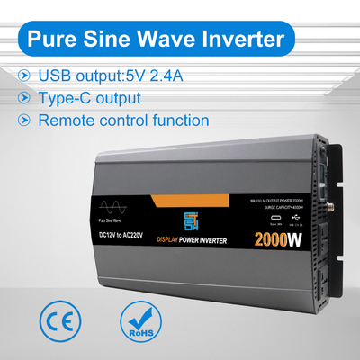 سعر جيد عاكس طاقة الموجة الصينية النقية 2000 واط DC 12V/24V/48V إلى AC 110V/220V الانترنت
