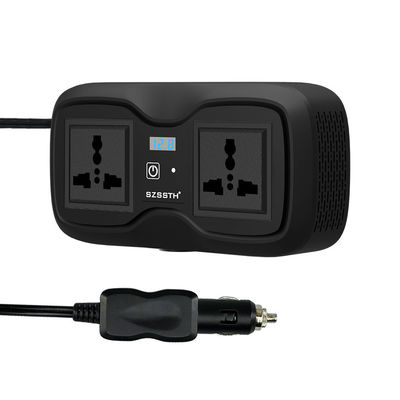 سعر جيد محول طاقة السيارة GaN بقوة 200 واط وشاحن PD سريع بقدرة 100 واط | من 12 فولت إلى 110 فولت/220 فولت تيار متردد موجة جيبية معدلة + منفذ USB-A/C مزدوج الانترنت