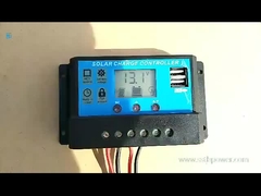12V 24V 30A 20A 10 Amp PWM تحكم الشحن الشمسي 2 USB 5V 2A التحكم في MCU